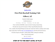 Tablet Screenshot of firstpickclub.com